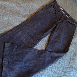 J Crew mid rise flare jean